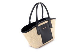 Vince Camuto Bolso Amalfi - Negro, 100% Cuero de Polivinilo, Elegante y Sofisticado Accesorio para Cualquier Ocasión, Negro